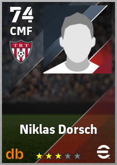 Niklas Dorsch — CMF, OVR 74, MAX 74