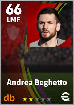 Andrea Beghetto — LMF, OVR 66, MAX 66