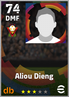 Aliou Dieng — DMF, OVR 74, MAX 74