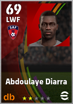 Abdoulaye Diarra — LWF, OVR 69, MAX 69
