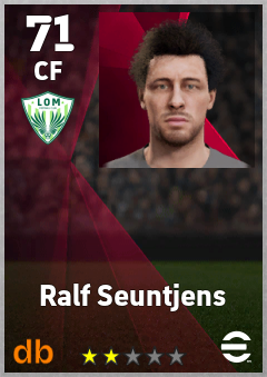 Ralf Seuntjens — CF, OVR 71, MAX 71