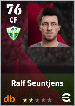 Ralf Seuntjens — CF, OVR 76, MAX 76