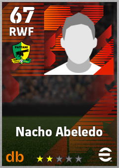 Nacho Abeledo — RWF, OVR 67, MAX 67