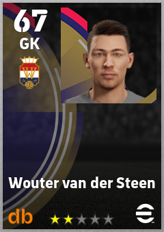 Wouter van der Steen — GK, OVR 67, MAX 67