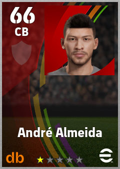 André Almeida — CB, OVR 66, MAX 66