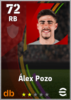 Álex Pozo — RB, OVR 72, MAX 72