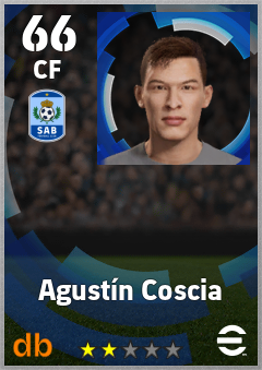 Agustín Coscia — CF, OVR 66, MAX 66