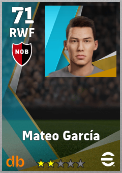Mateo García — RWF, OVR 71, MAX 71