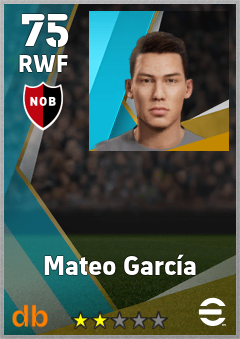 Mateo García — RWF, OVR 75, MAX 75