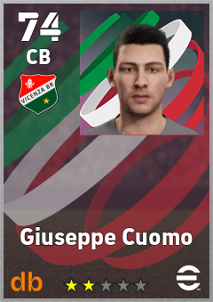 Giuseppe Cuomo — CB, OVR 74, MAX 74