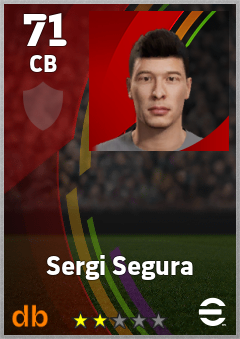Sergi Segura — CB, OVR 71, MAX 71
