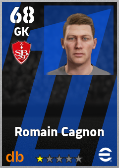 Romain Cagnon — GK, OVR 68, MAX 68