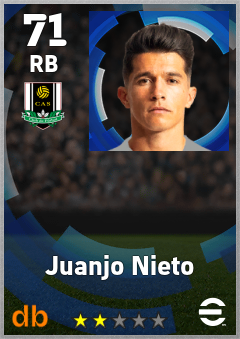 Juanjo Nieto — RB, OVR 71, MAX 71