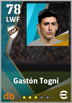 Gastón Togni — LWF, OVR 78, MAX 78