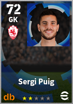 Sergi Puig — GK, OVR 72, MAX 72