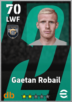 Gaetan Robail — LWF, OVR 70, MAX 70