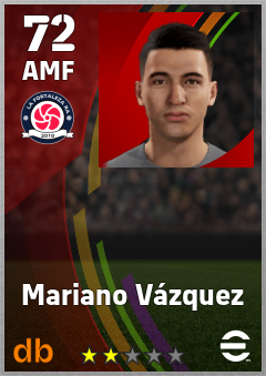 Mariano Vázquez — AMF, OVR 72, MAX 72