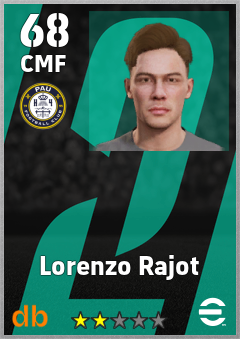 Lorenzo Rajot — CMF, OVR 68, MAX 68
