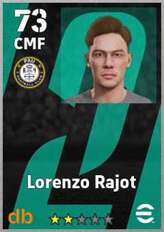 Lorenzo Rajot — CMF, OVR 73, MAX 73