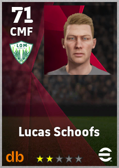 Lucas Schoofs — CMF, OVR 71, MAX 71