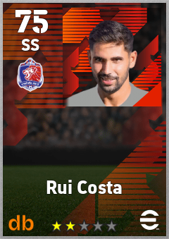 Rui Costa — SS, OVR 75, MAX 75