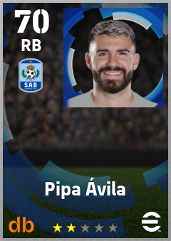 Pipa Ávila — RB, OVR 70, MAX 70