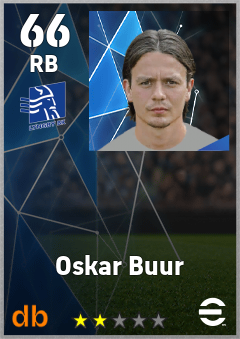 Oskar Buur — RB, OVR 66, MAX 66