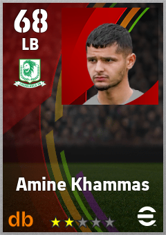 Amine Khammas eFootball player card