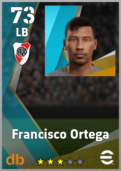Francisco Ortega — LB, OVR 73, MAX 73