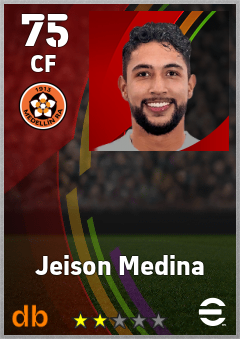 Jeison Medina — CF, OVR 75, MAX 75