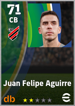 Juan Felipe Aguirre — CB, OVR 71, MAX 71