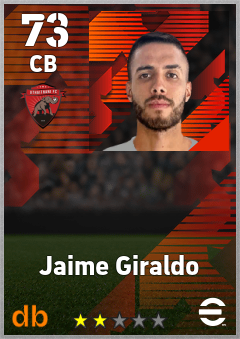 Jaime Giraldo — CB, OVR 73, MAX 73