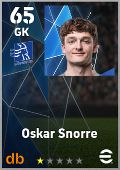 Oskar Snorre — GK, OVR 65, MAX 65