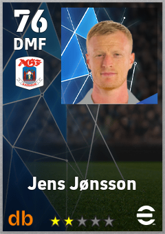 Jens Jønsson — DMF, OVR 76, MAX 76