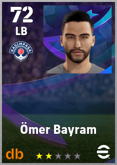 Ömer Bayram — LB, OVR 72, MAX 72