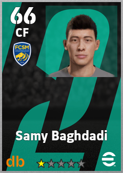 Samy Baghdadi — CF, OVR 66, MAX 66