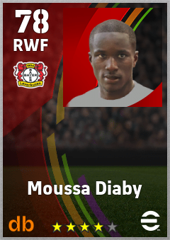 Moussa Diaby eFootball player card