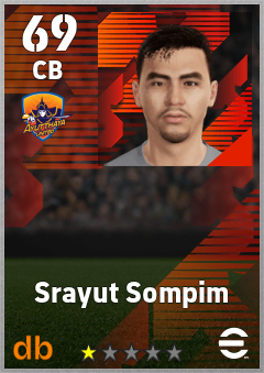 Srayut Sompim — CB, OVR 69, MAX 69