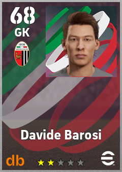 Davide Barosi — GK, OVR 68, MAX 68