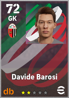 Davide Barosi — GK, OVR 72, MAX 72