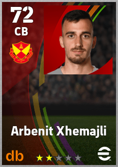 Arbenit Xhemajli — CB, OVR 72, MAX 72