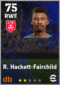 R. Hackett-Fairchild — RWF, OVR 75, MAX 75