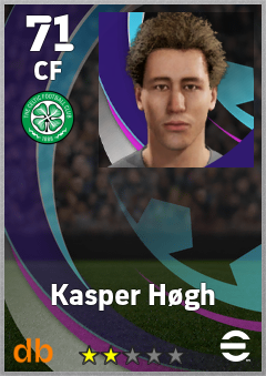 Kasper Høgh — CF, OVR 71, MAX 71