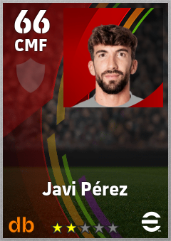 Javi Pérez — CMF, OVR 66, MAX 66