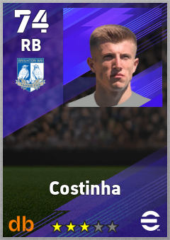 Costinha — RB, OVR 74, MAX 74