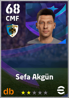 Sefa Akgün — CMF, OVR 68, MAX 68