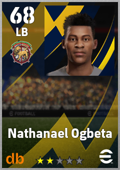 Nathanael Ogbeta — LB, OVR 68, MAX 68