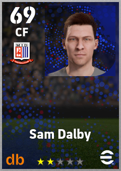 Sam Dalby — CF, OVR 69, MAX 69