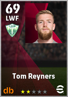 Tom Reyners — LWF, OVR 69, MAX 69