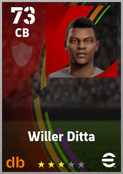 Willer Ditta — CB, OVR 73, MAX 73